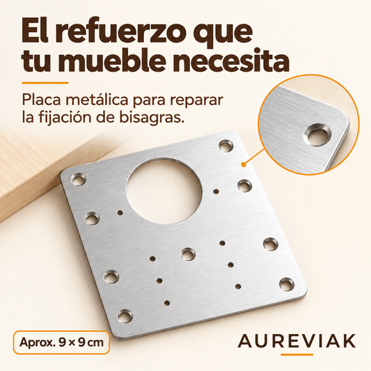 Placas Reparadoras de Bisagras – Kit 4 unidades