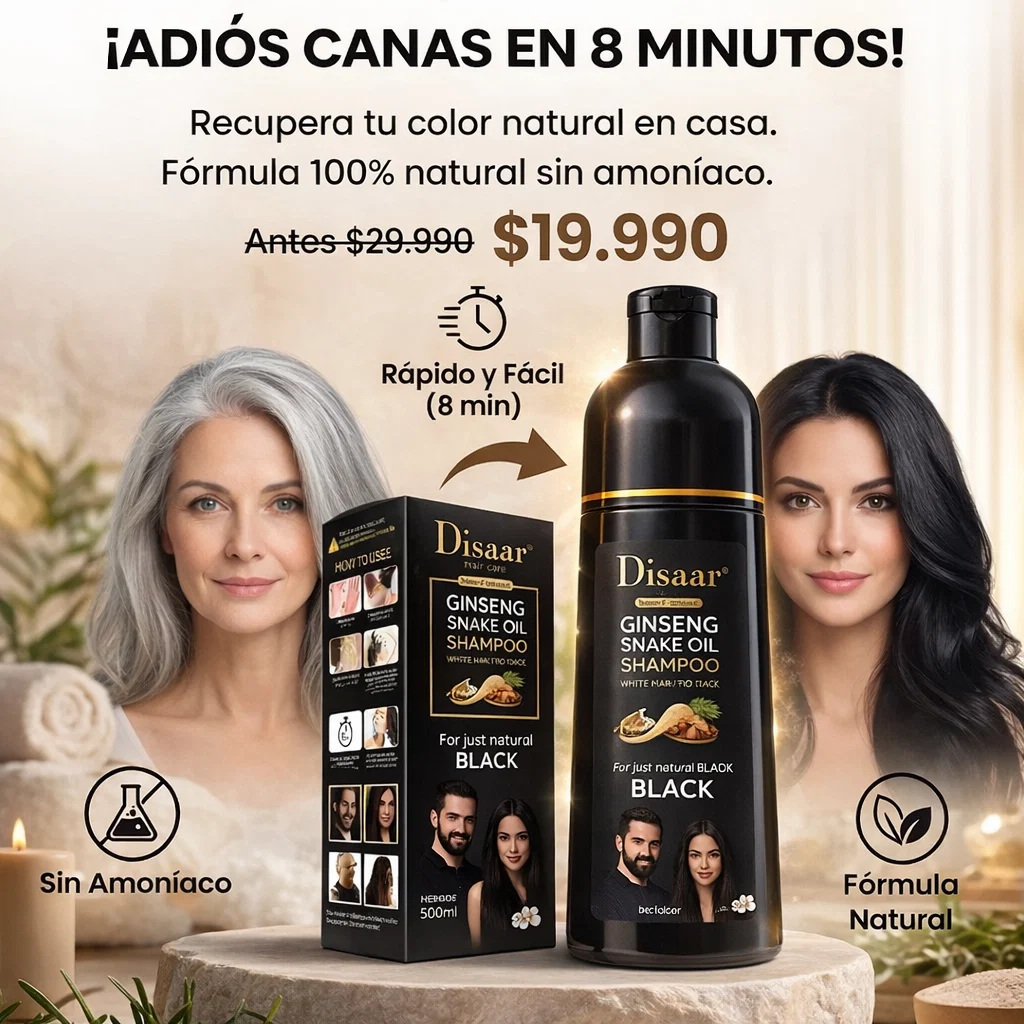 Shampoo 3 en 1 con Colágeno y Aceite de Argán